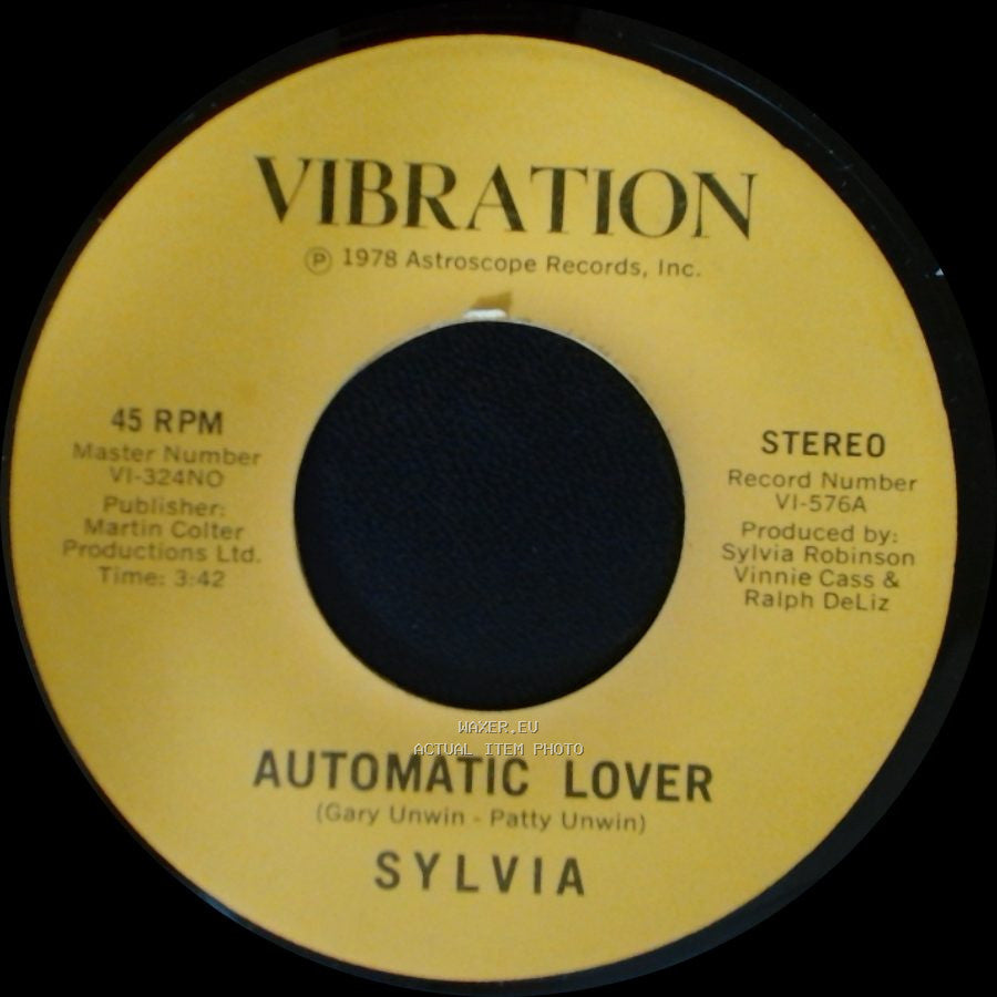 Sylvia - Stop Boy / Automatic Lover side A