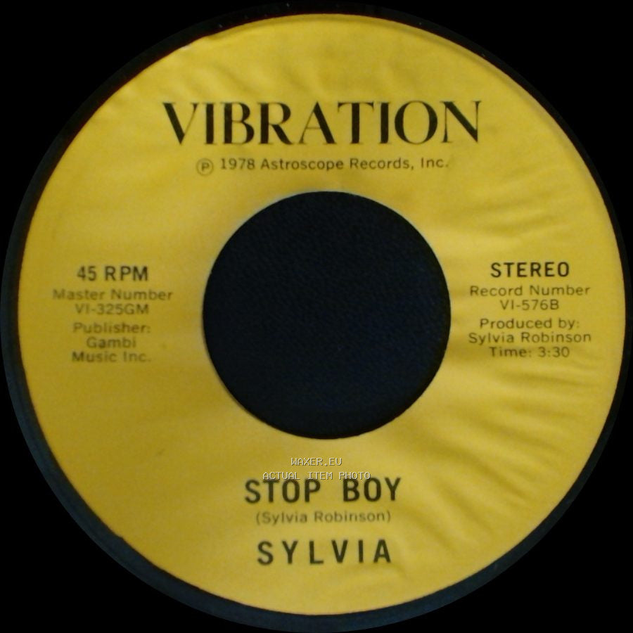 Sylvia - Stop Boy / Automatic Lover side B