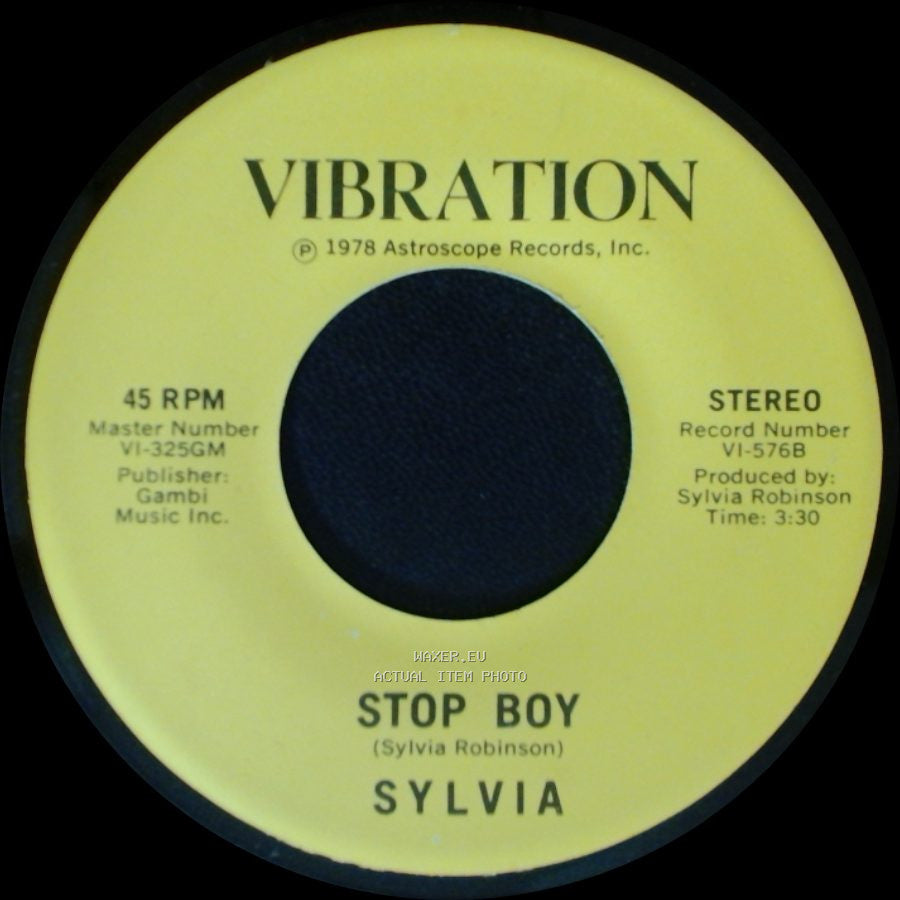 Sylvia - Stop Boy / Automatic Lover side B