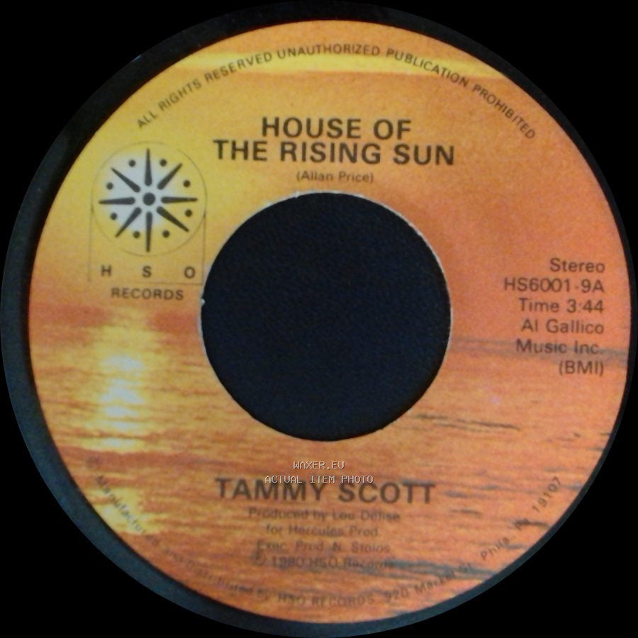 Tammy Scott - House Of The Rising Sun / Another Fall In Philadelphia side A