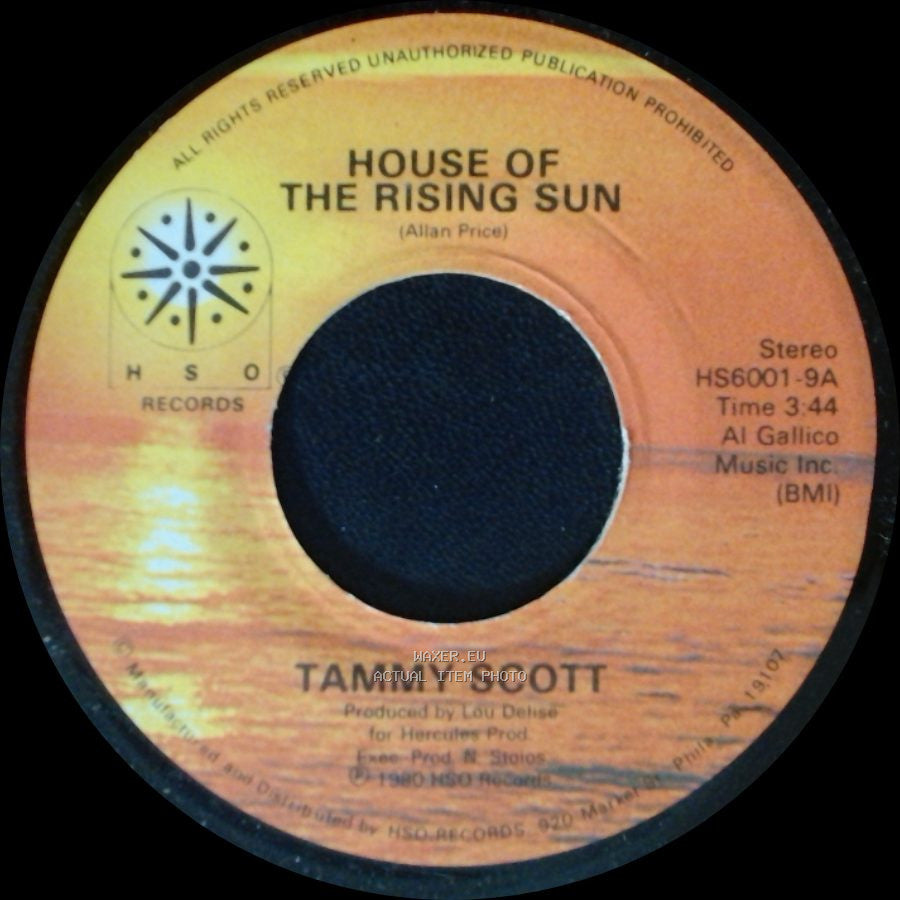 Tammy Scott - Another Fall In Philadelphia / House Of The Rising Sun side B