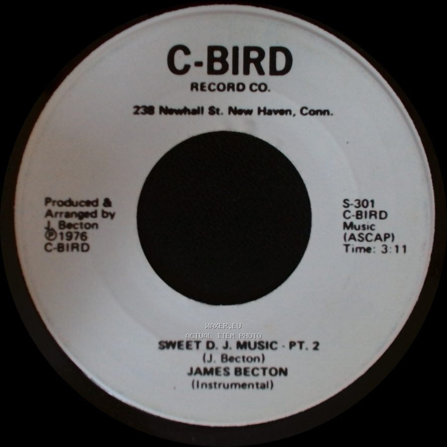 James Becton - Sweet D.J. Music - Pt. 1 / Sweet D. J. Music - Pt. 2 side B