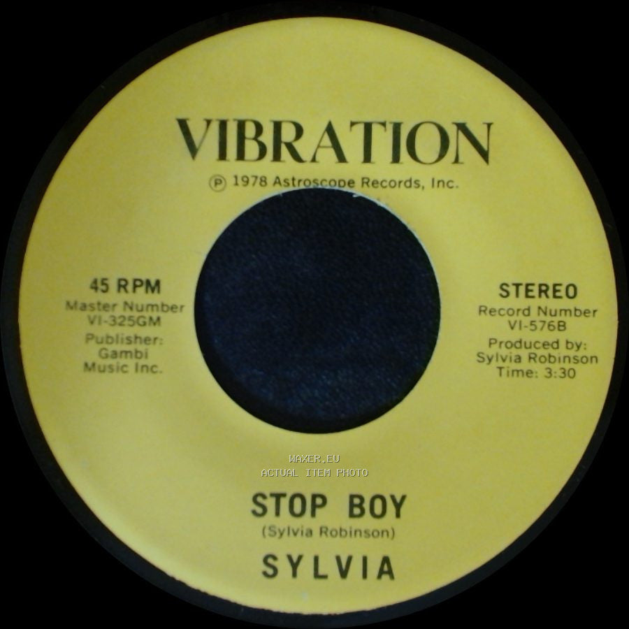 Sylvia - Stop Boy / Automatic Lover side B