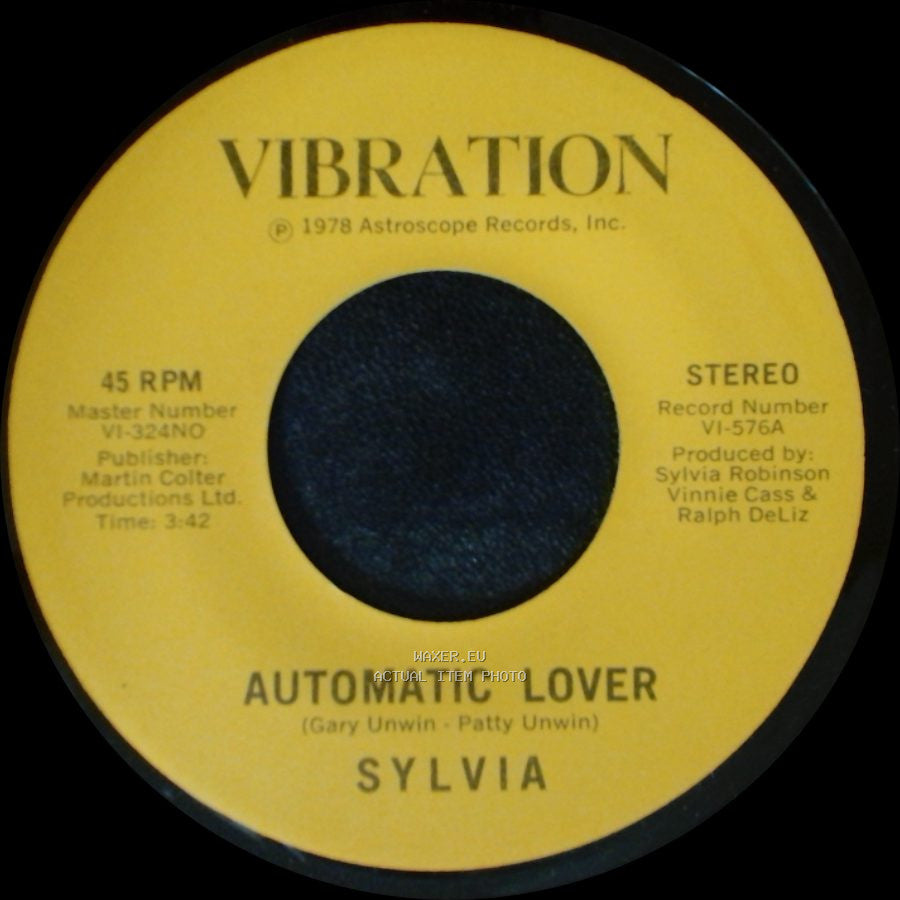 Sylvia - Stop Boy / Automatic Lover side A