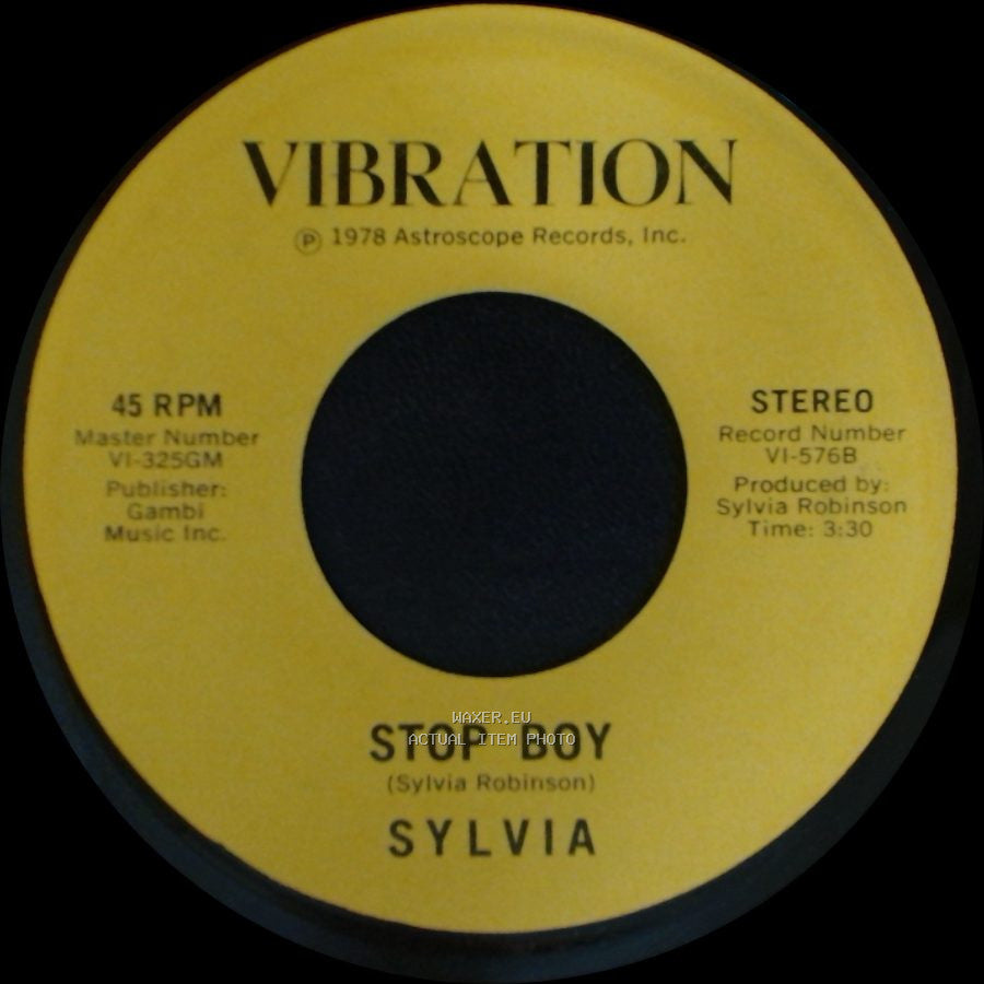 Sylvia - Stop Boy / Automatic Lover side B