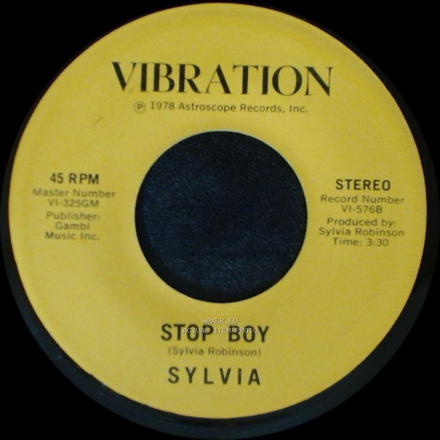 Sylvia - Stop Boy / Automatic Lover side A