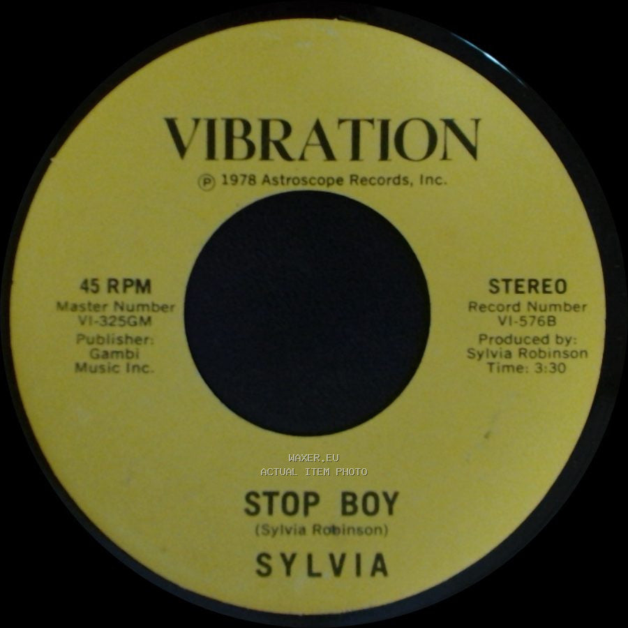 Sylvia - Stop Boy / Automatic Lover side A