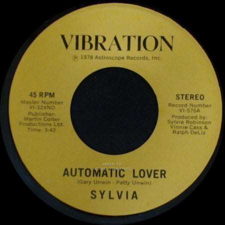 Sylvia - Stop Boy / Automatic Lover side A