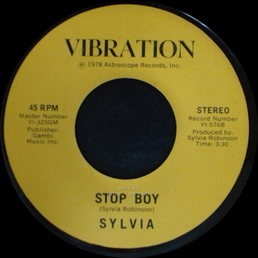 Sylvia - Stop Boy / Automatic Lover side B