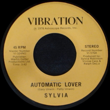 Sylvia - Stop Boy / Automatic Lover side A