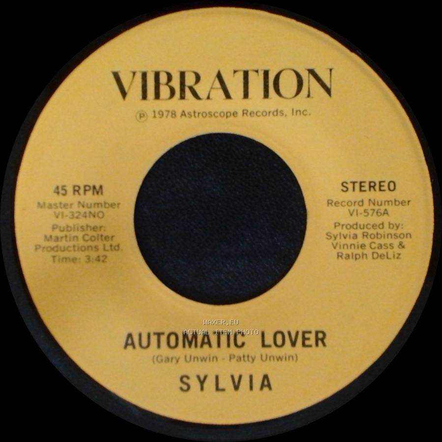 Sylvia - Stop Boy / Automatic Lover side A