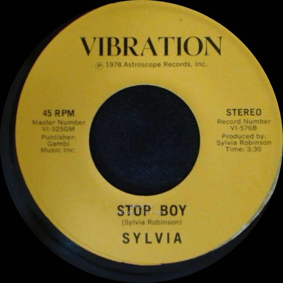 Sylvia - Stop Boy / Automatic Lover side B