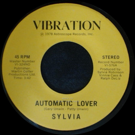 Sylvia - Stop Boy / Automatic Lover side A