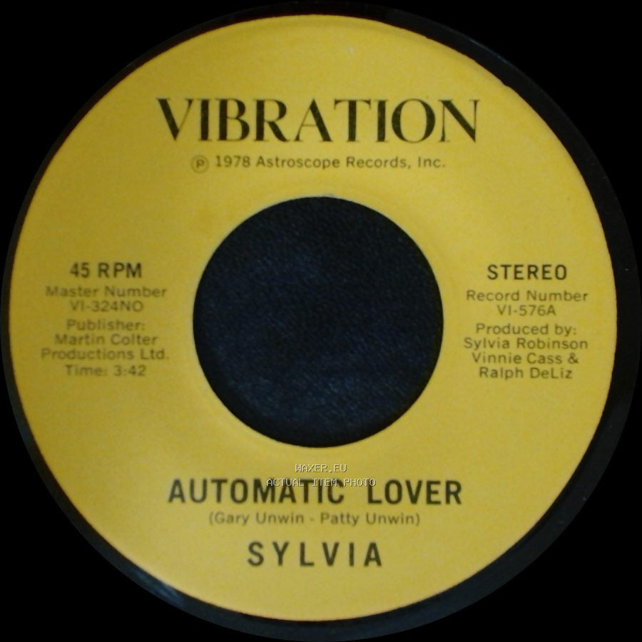 Sylvia - Stop Boy / Automatic Lover side A