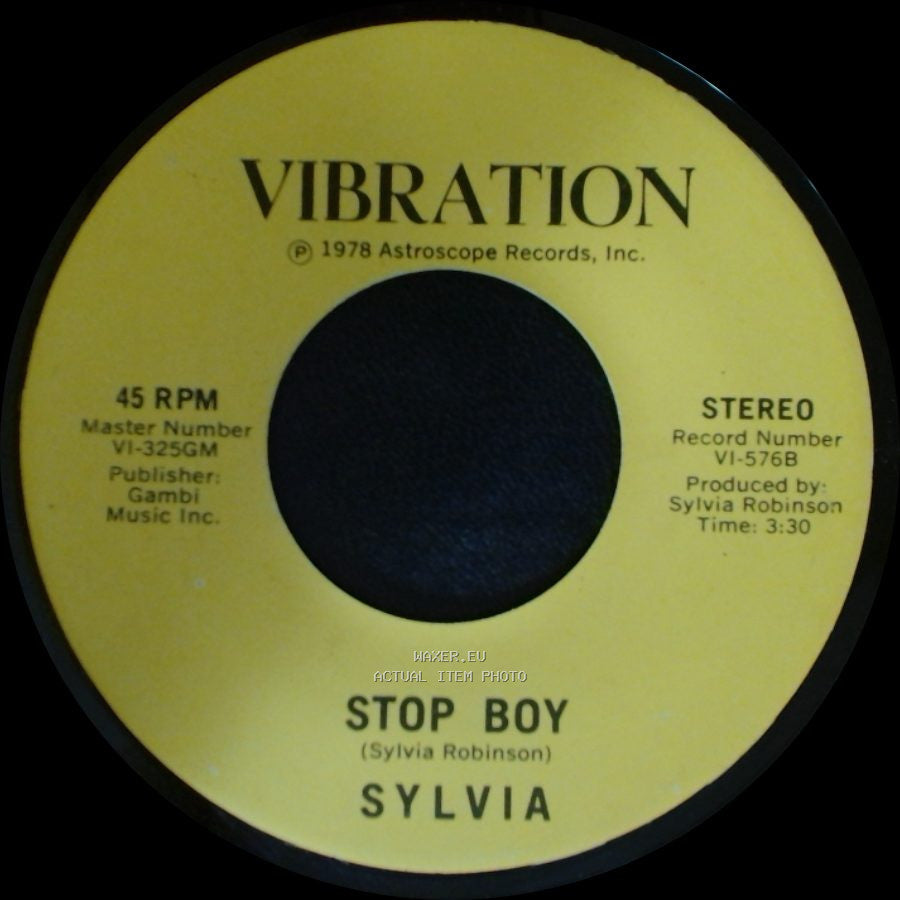 Sylvia - Stop Boy / Automatic Lover side A