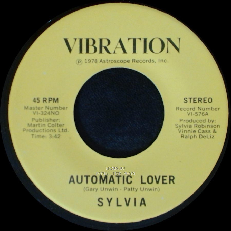 Sylvia - Stop Boy / Automatic Lover side B