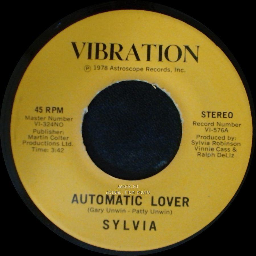 Sylvia - Stop Boy / Automatic Lover side A