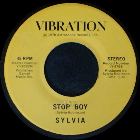 Sylvia - Stop Boy / Automatic Lover side B
