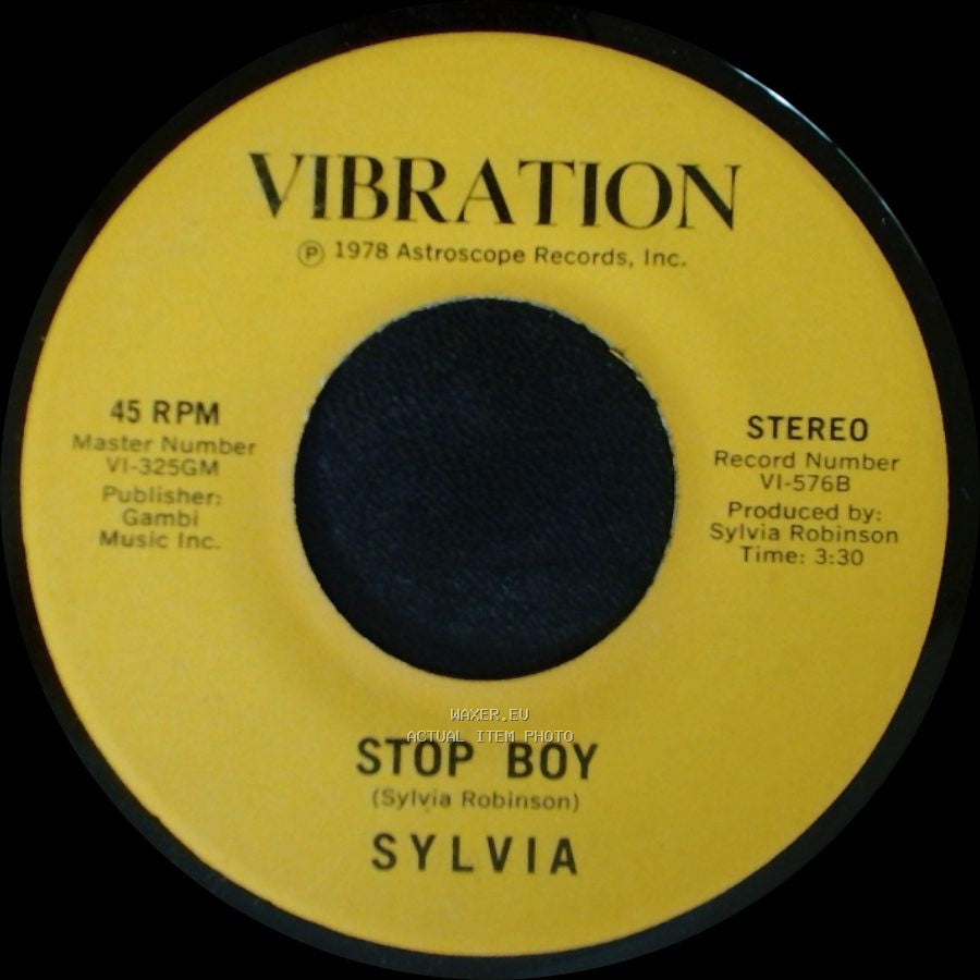 Sylvia - Stop Boy / Automatic Lover side A