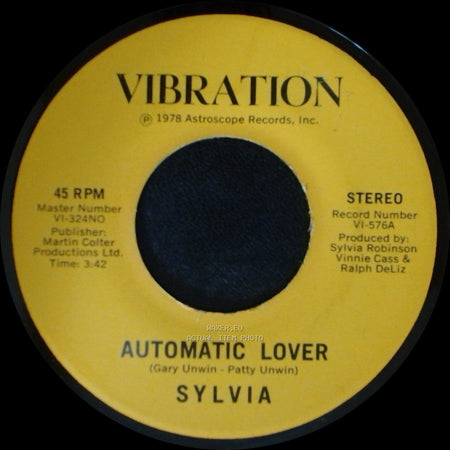 Sylvia - Stop Boy / Automatic Lover side B