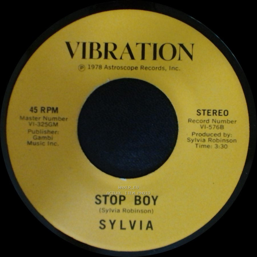 Sylvia - Stop Boy / Automatic Lover side A