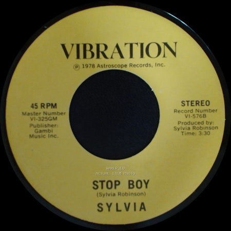Sylvia - Stop Boy / Automatic Lover side A