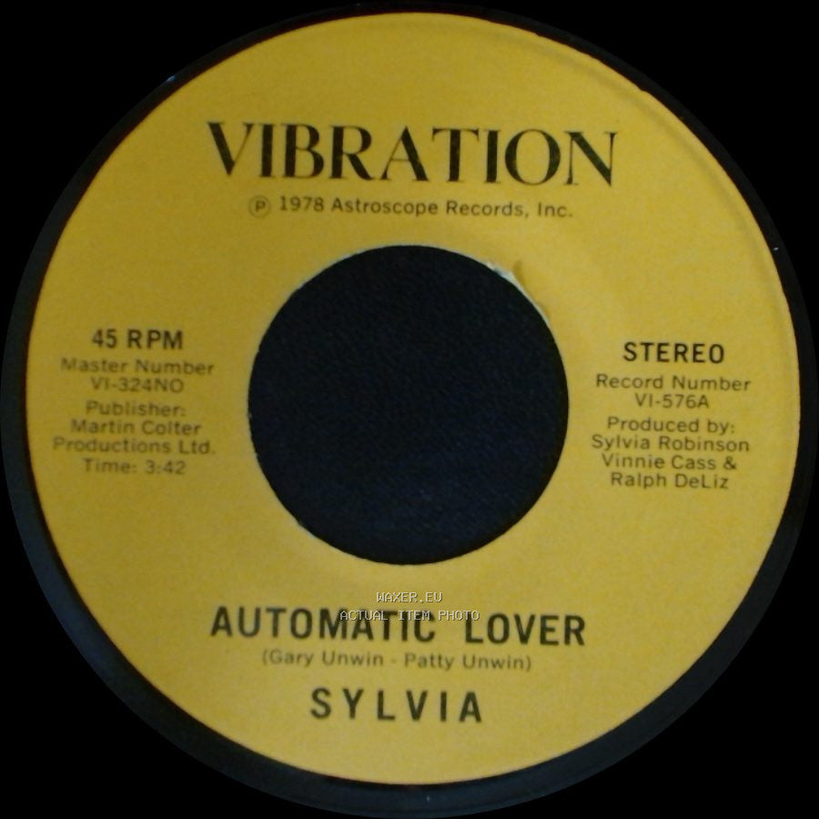 Sylvia - Stop Boy / Automatic Lover side A