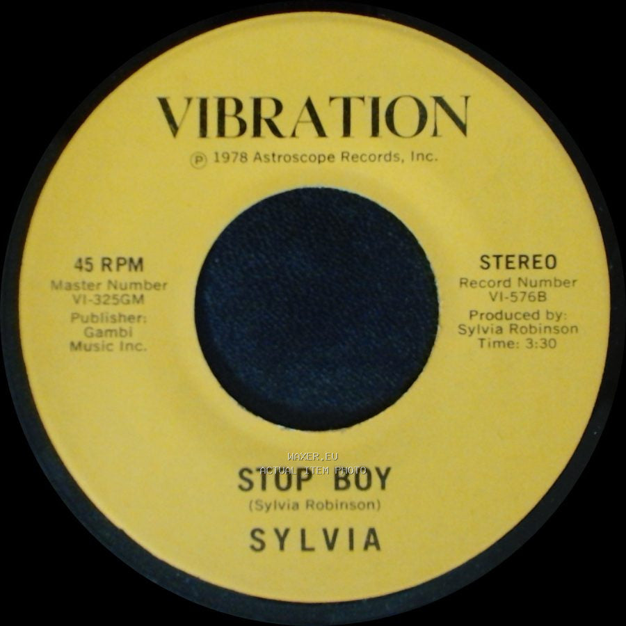 Sylvia - Stop Boy / Automatic Lover side B