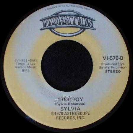 Sylvia - Stop Boy / Automatic Lover side B