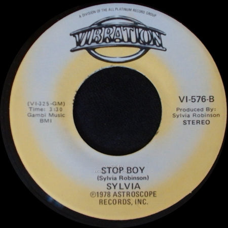 Sylvia - Stop Boy / Automatic Lover side A