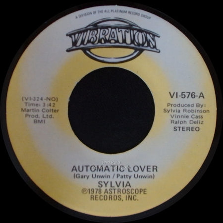 Sylvia - Stop Boy / Automatic Lover side A