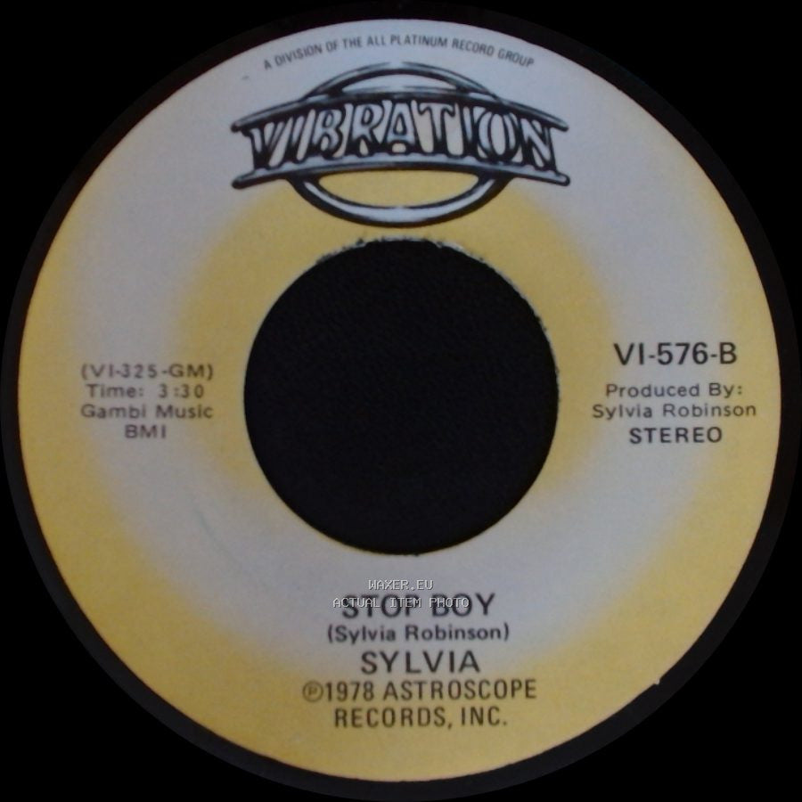 Sylvia - Stop Boy / Automatic Lover side B