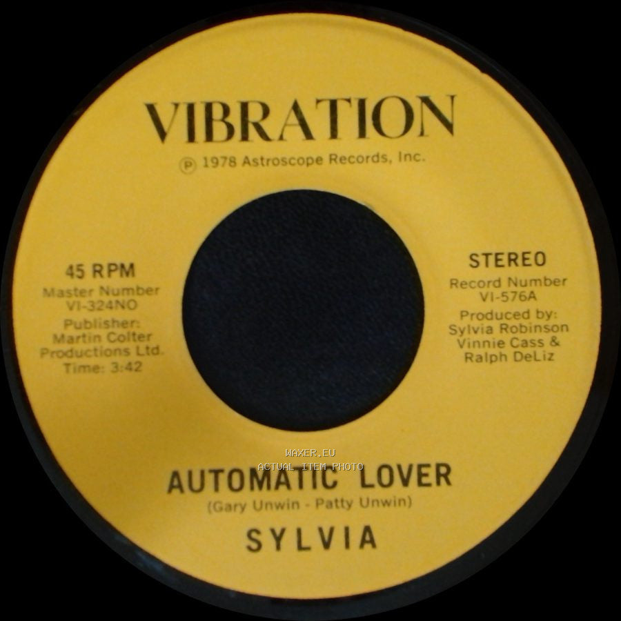 Sylvia - Stop Boy / Automatic Lover side B