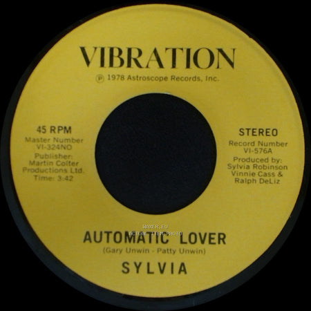 Sylvia - Stop Boy / Automatic Lover side A