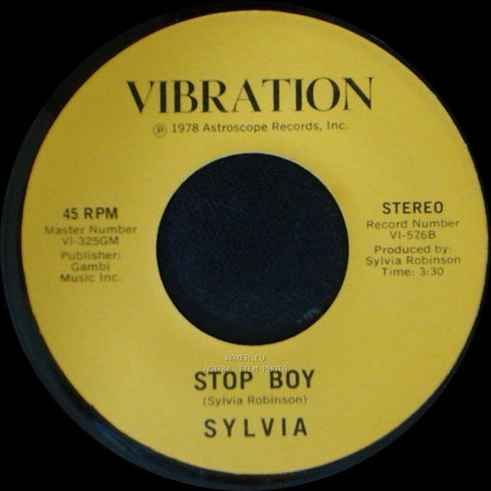 Sylvia - Stop Boy / Automatic Lover side A