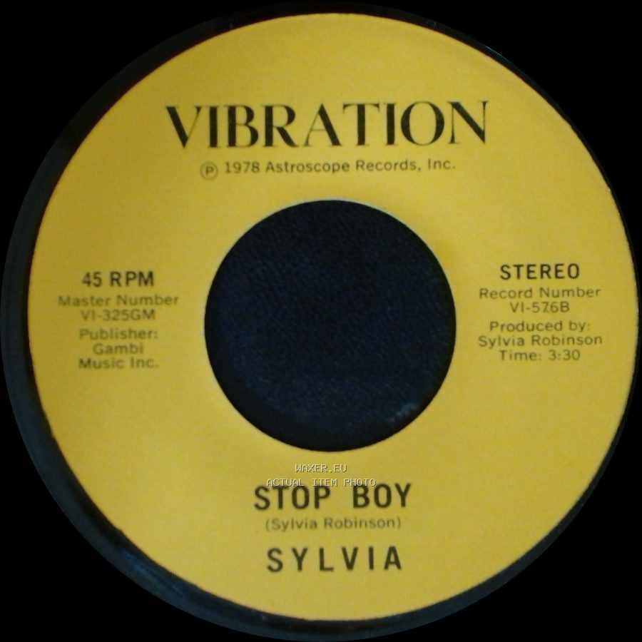 Sylvia - Stop Boy / Automatic Lover side A