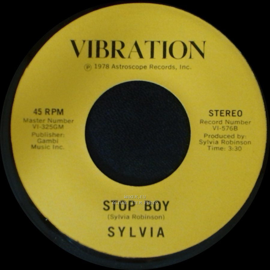 Sylvia - Stop Boy / Automatic Lover side A