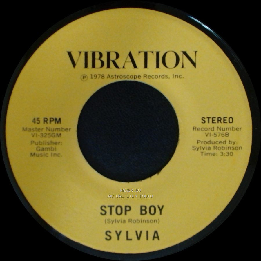 Sylvia - Stop Boy / Automatic Lover side A