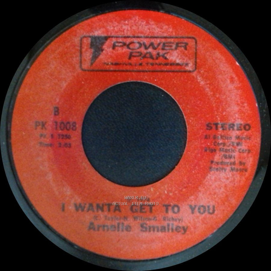 Arnelle Smalley / Amelle Snalley - I Wanta Get To You / The Night The Lights Went Out (In) Georgia side B