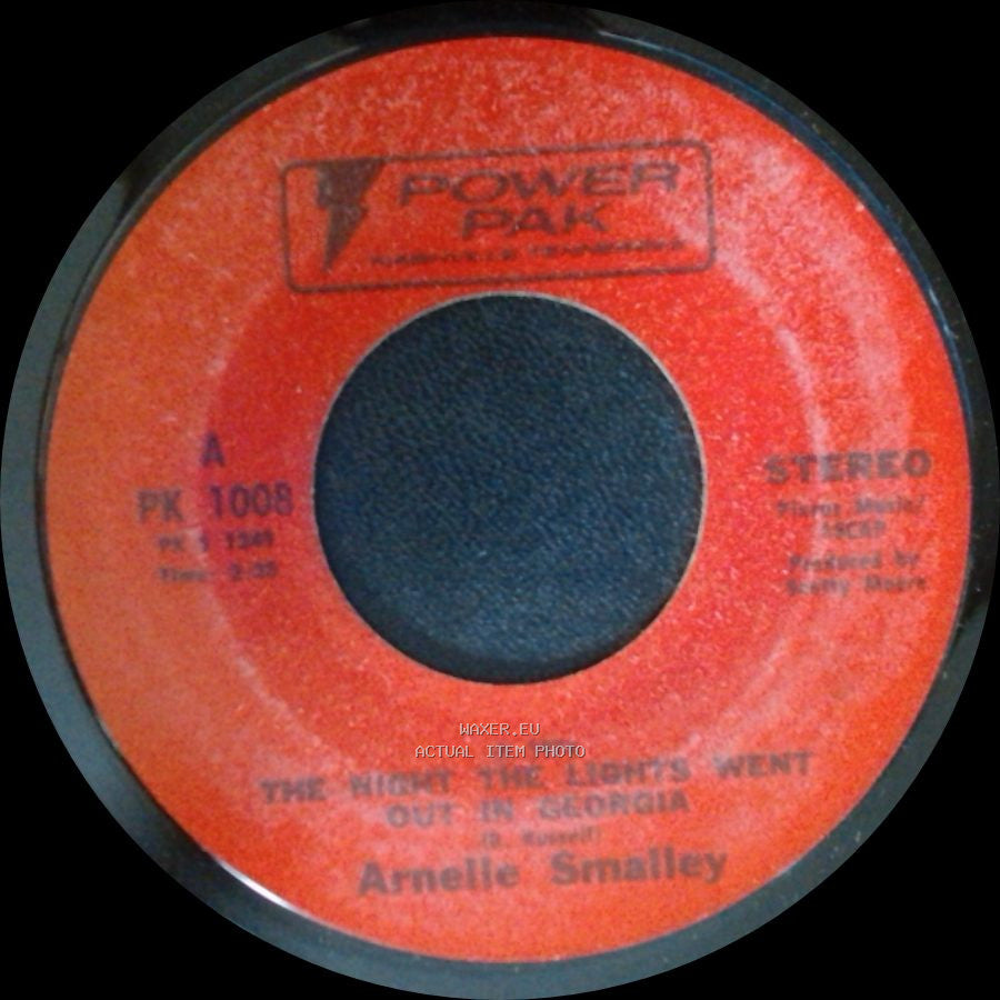 Arnelle Smalley / Amelle Snalley - I Wanta Get To You / The Night The Lights Went Out (In) Georgia side B