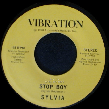 Sylvia - Stop Boy / Automatic Lover side A