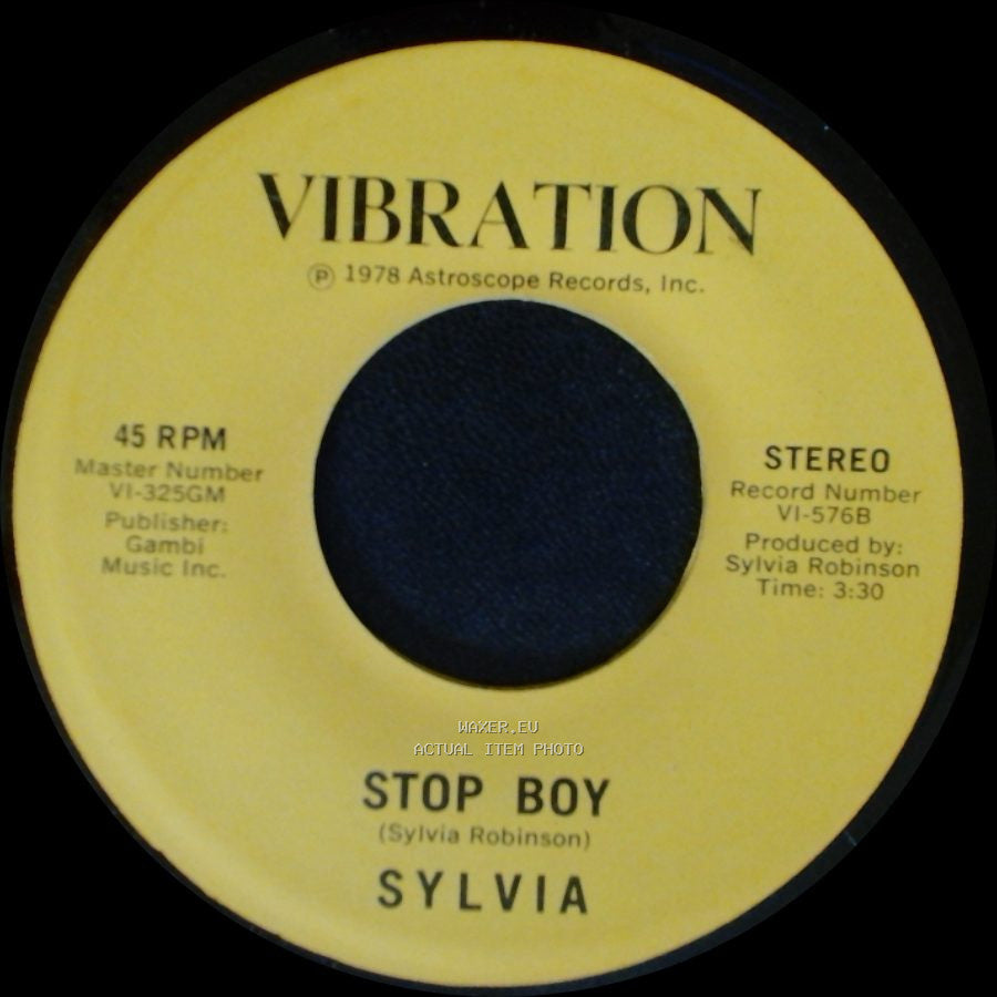 Sylvia - Stop Boy / Automatic Lover side A