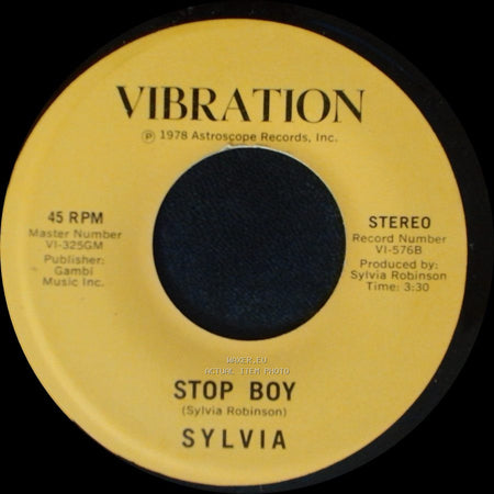 Sylvia - Stop Boy / Automatic Lover side A