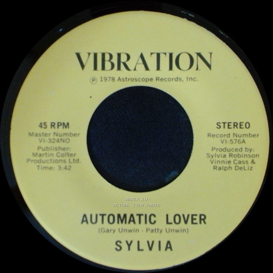 Sylvia - Stop Boy / Automatic Lover side A