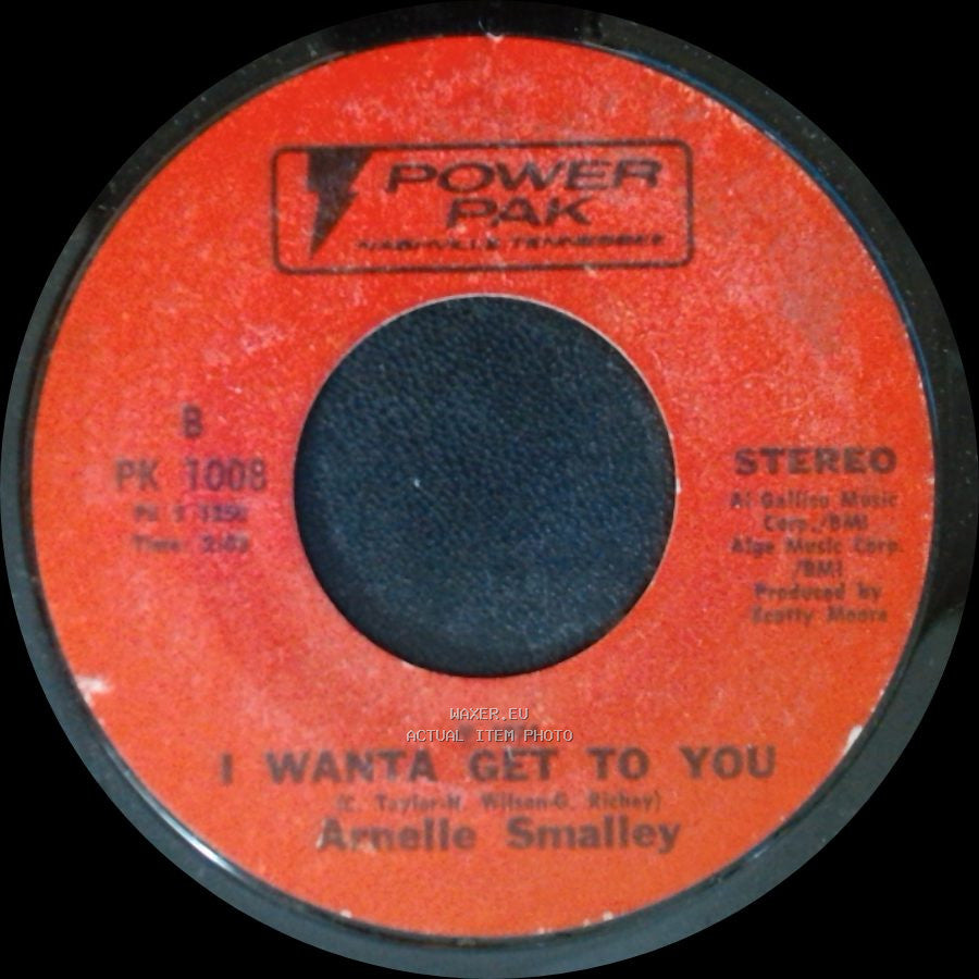Arnelle Smalley / Amelle Snalley - I Wanta Get To You / The Night The Lights Went Out (In) Georgia side B