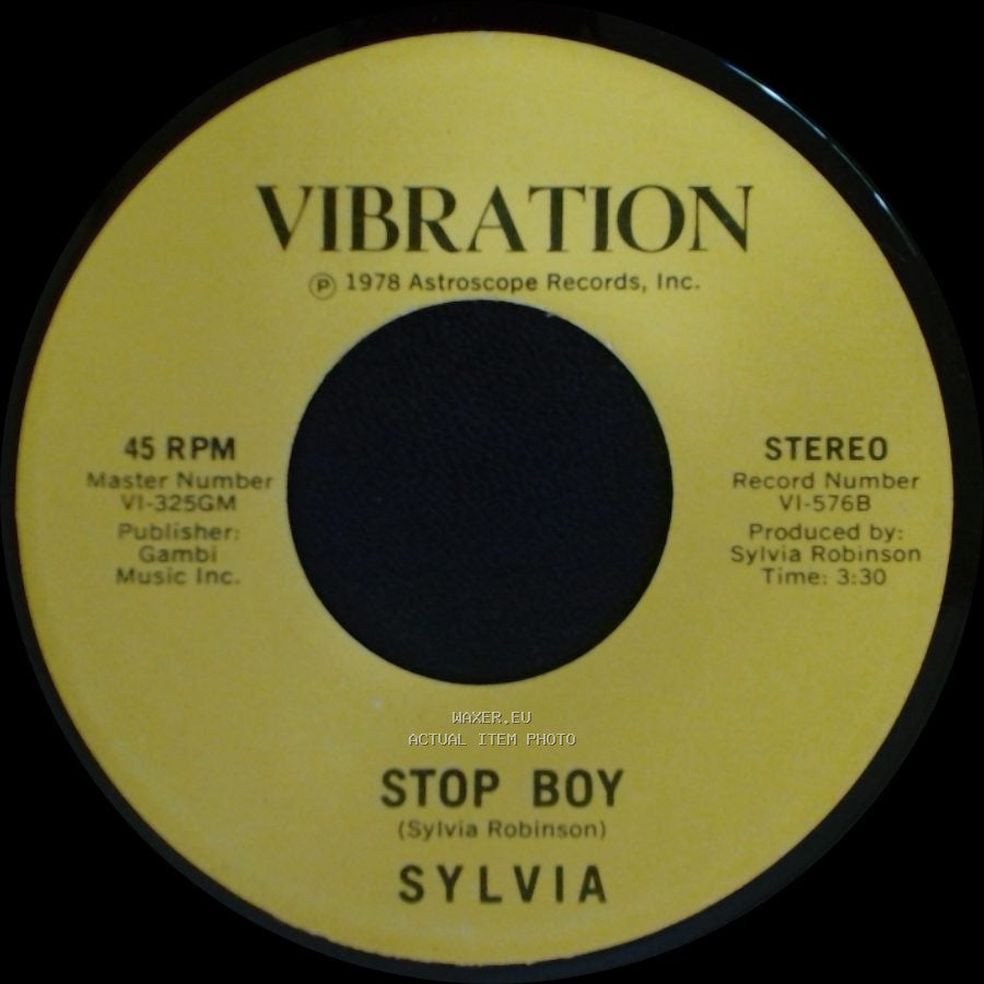 Sylvia - Stop Boy / Automatic Lover side A