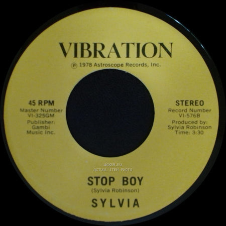 Sylvia - Stop Boy / Automatic Lover side A