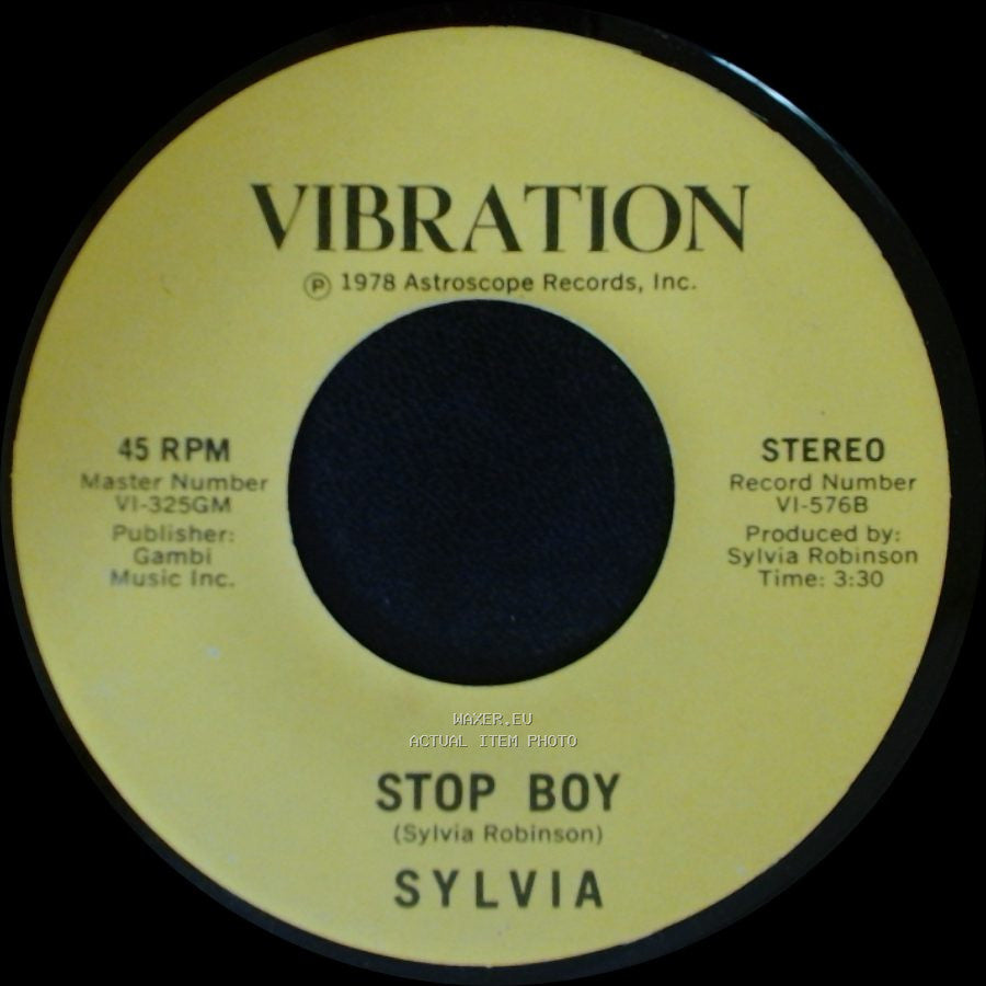 Sylvia - Stop Boy / Automatic Lover side A