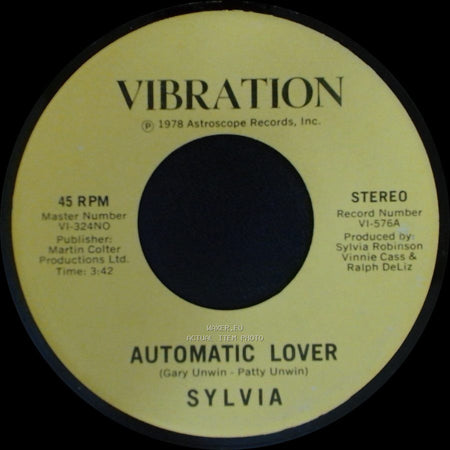 Sylvia - Stop Boy / Automatic Lover side B
