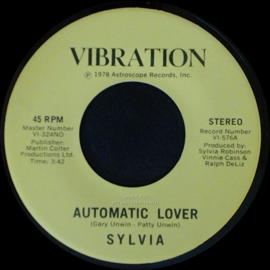 Sylvia - Stop Boy / Automatic Lover side A